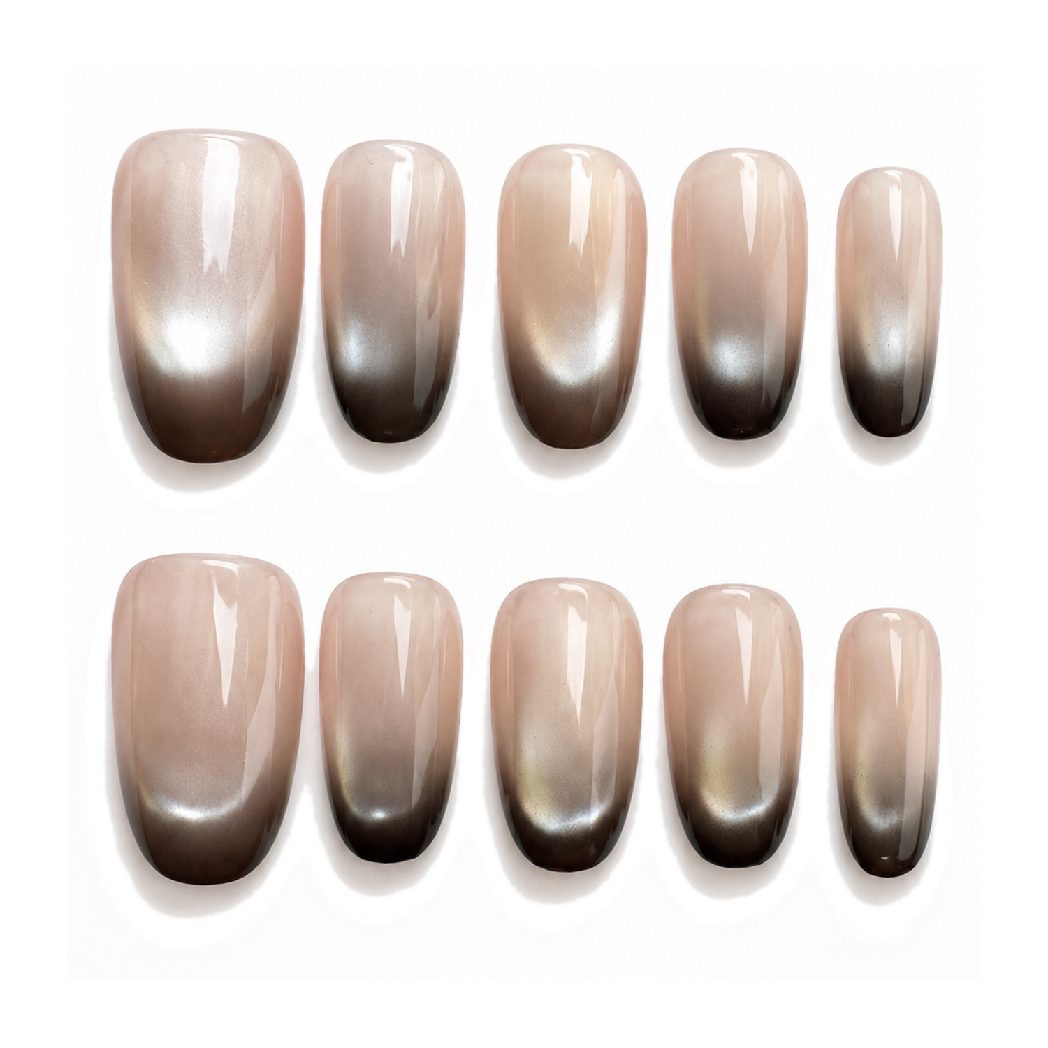 How to Apply M-007-B Handmade Cat Eye Short Squoval Press-On at Home