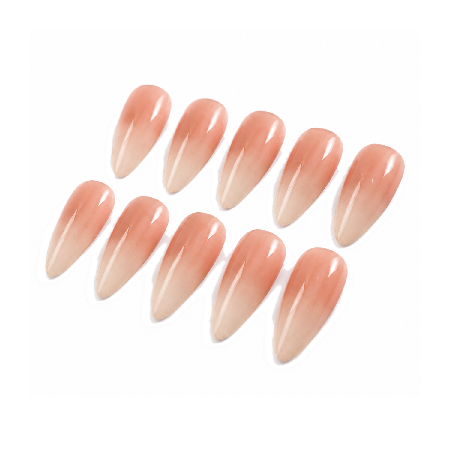 How to Style L-002-F Handmade Nude Medium Pointed Oval Press-On Nails: At-Home Tips and Care