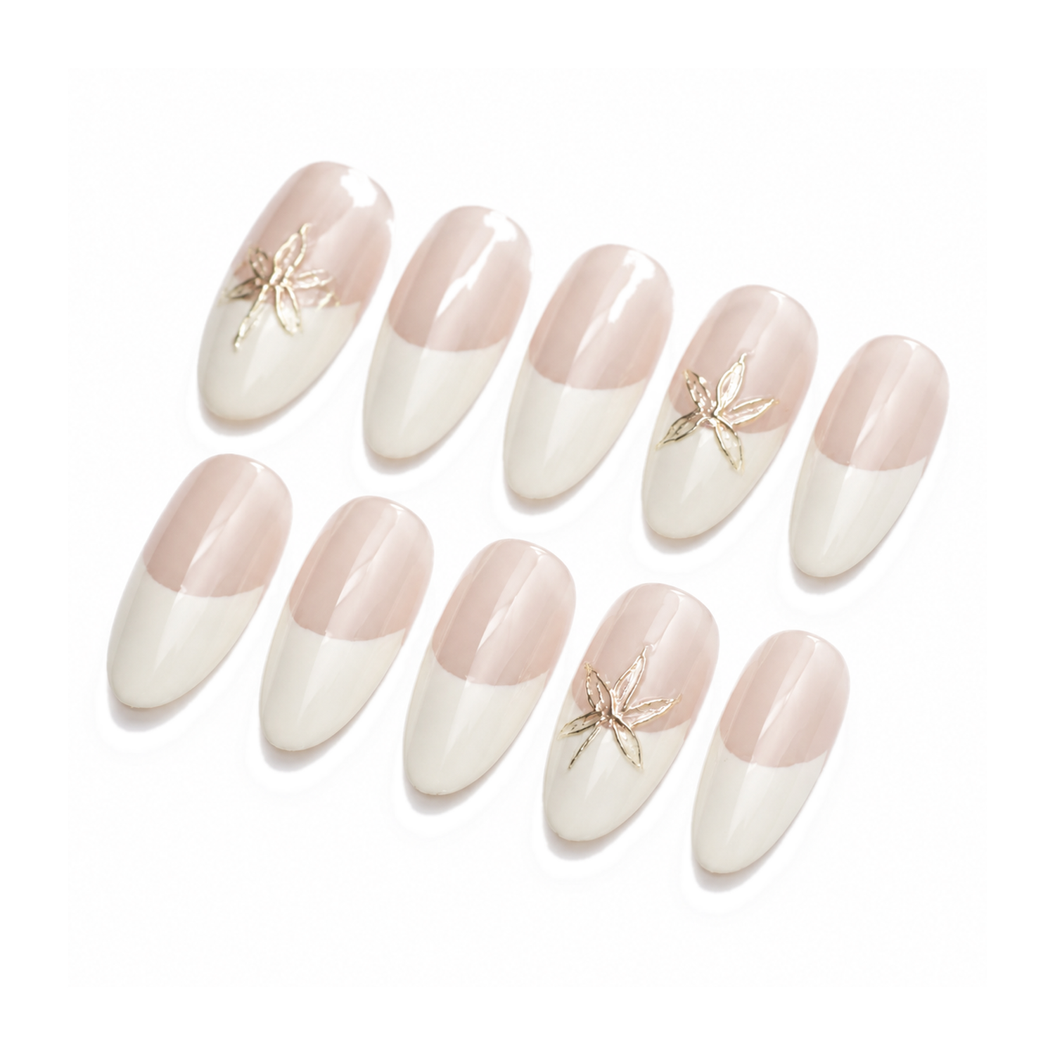 How to Style F-003-E Handmade French Medium Almond Press-On Nails: At-Home Tips and Care