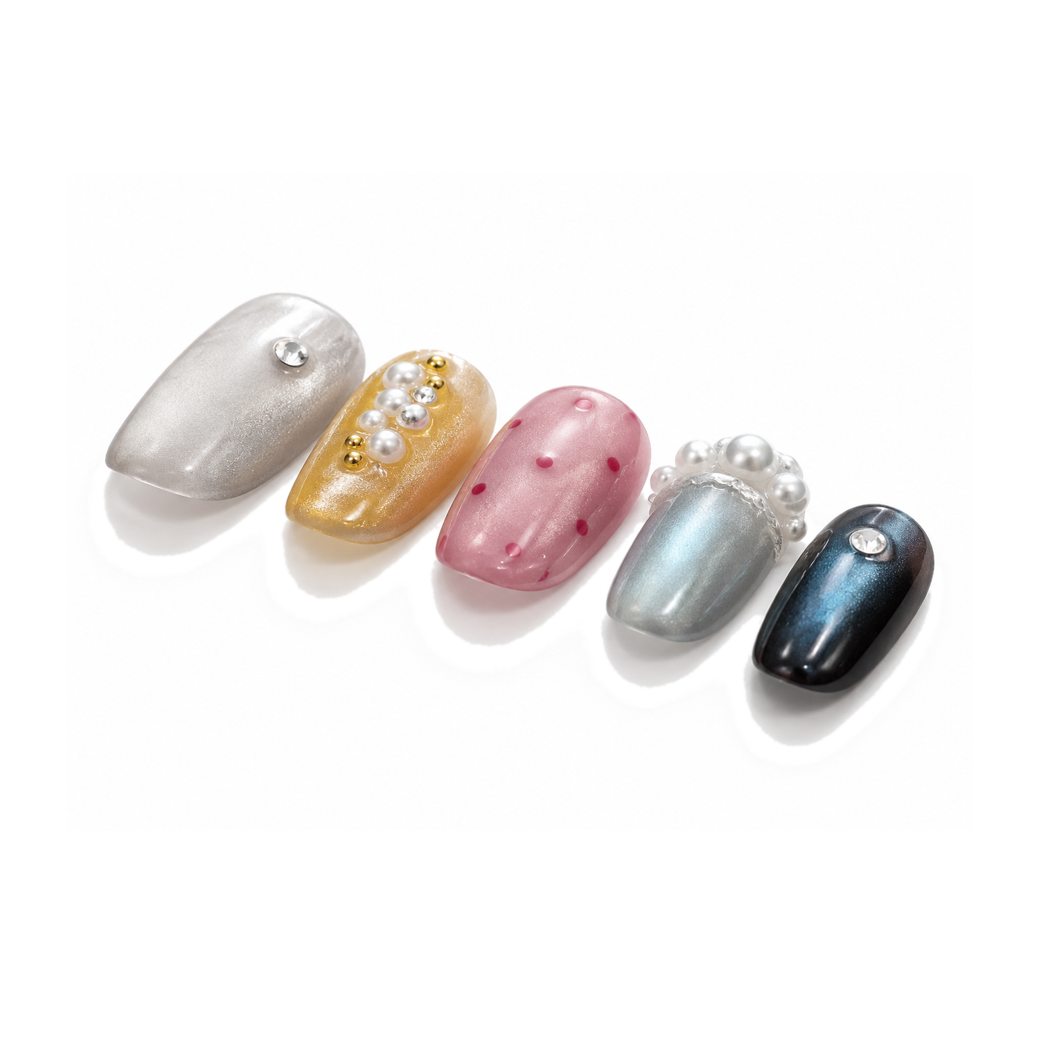 How to Style M-005-B Handmade Cat Eye Short Squoval Press-On Nails: At-Home Tips and Care