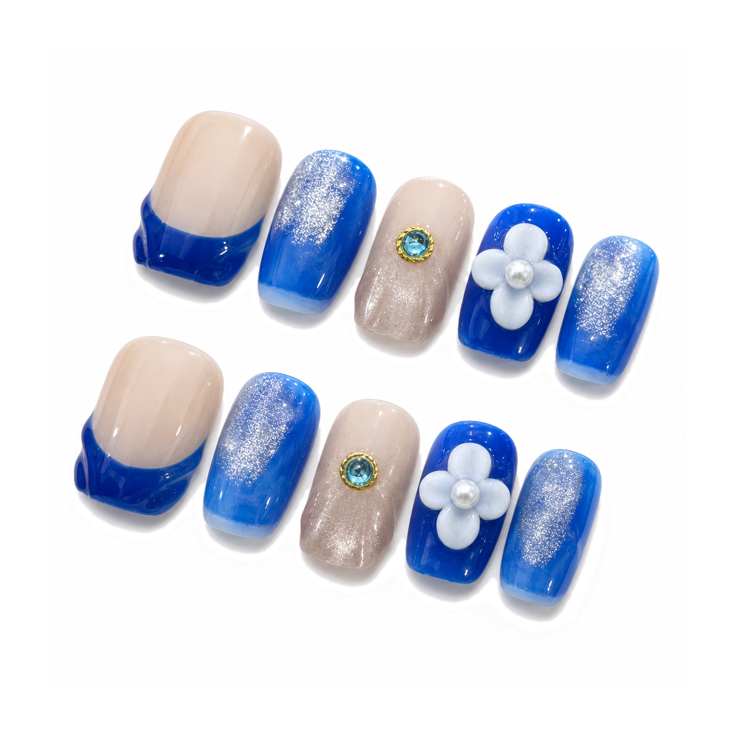 How to Style H-009-Y Handmade Floral Duckbill Press-On Nails: At-Home Tips and Care