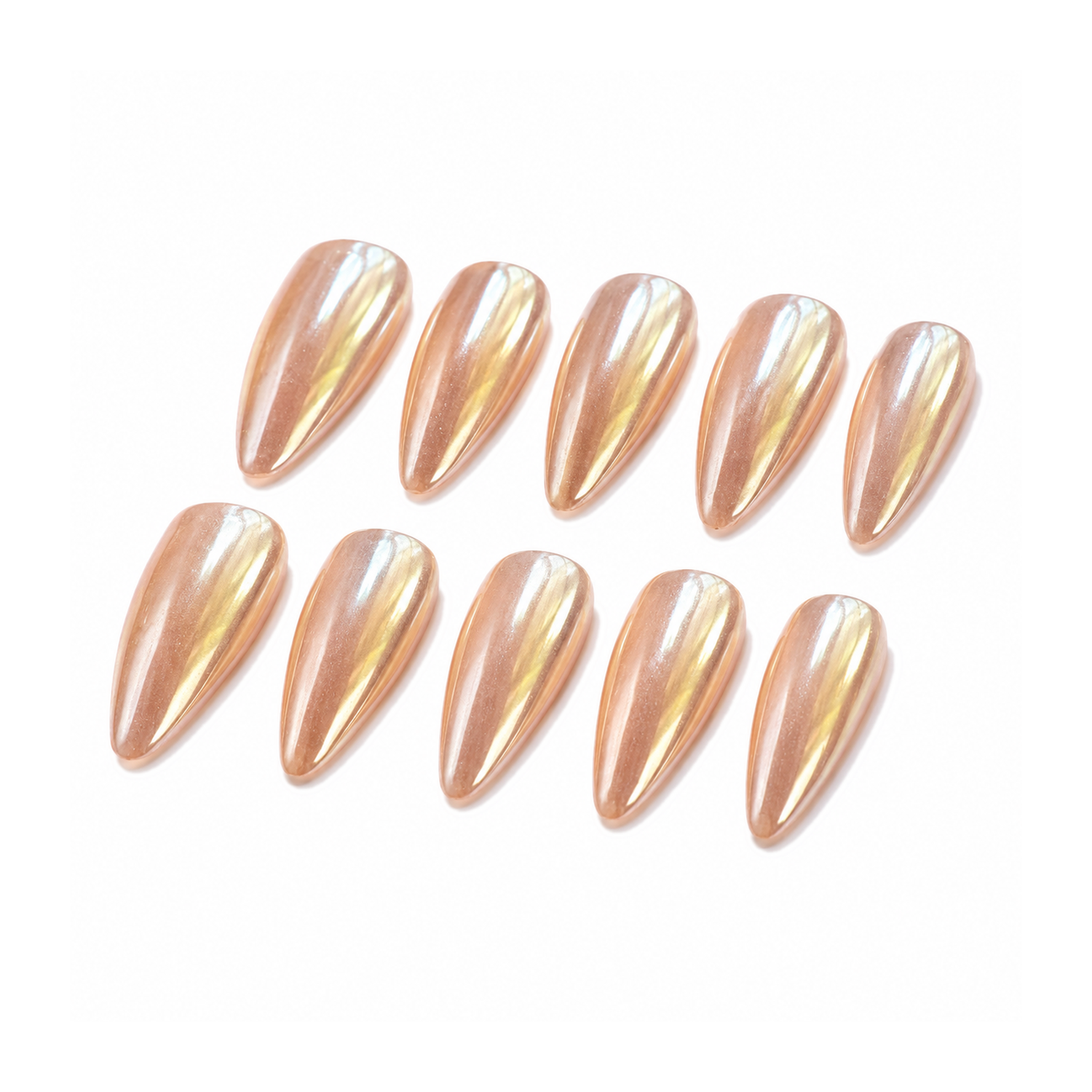 How to Style J-002-E Handmade Mirror Medium Almond Press-On Nails: At-Home Tips and Care