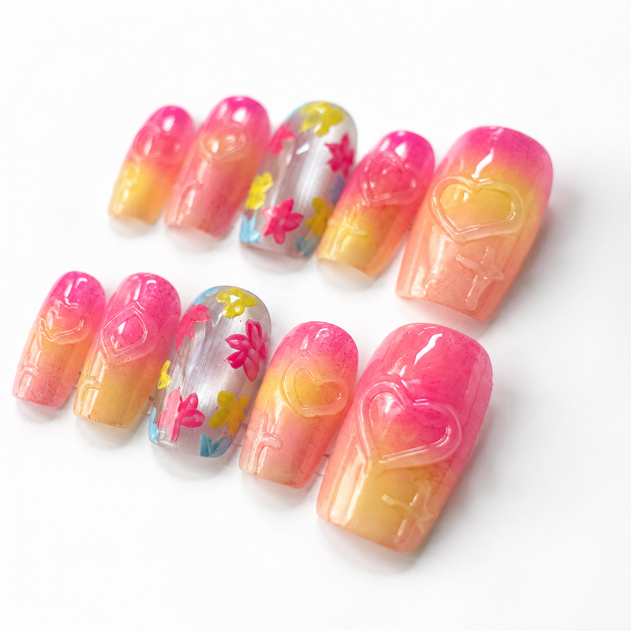 How to Style O-004-D Handmade Western Style Medium Square Press-On Nails: At-Home Tips and Care