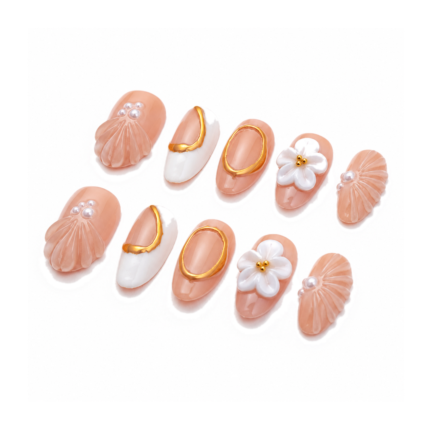 How to Style H-008-C Handmade Floral Short Almond Press-On Nails: At-Home Tips and Care