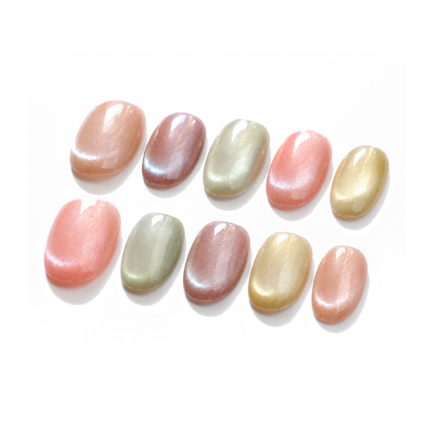 How to Style M-003-B Handmade Cat Eye Short Squoval Press-On Nails: At-Home Tips and Care