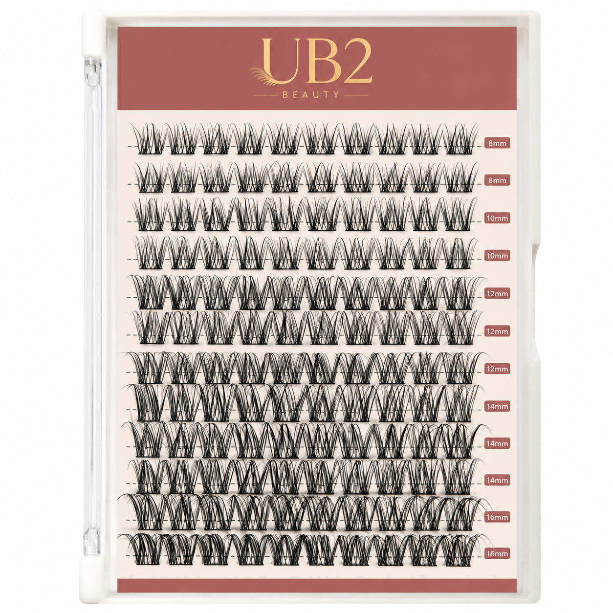 DIY cluster lash extensions product image – 12-row tray