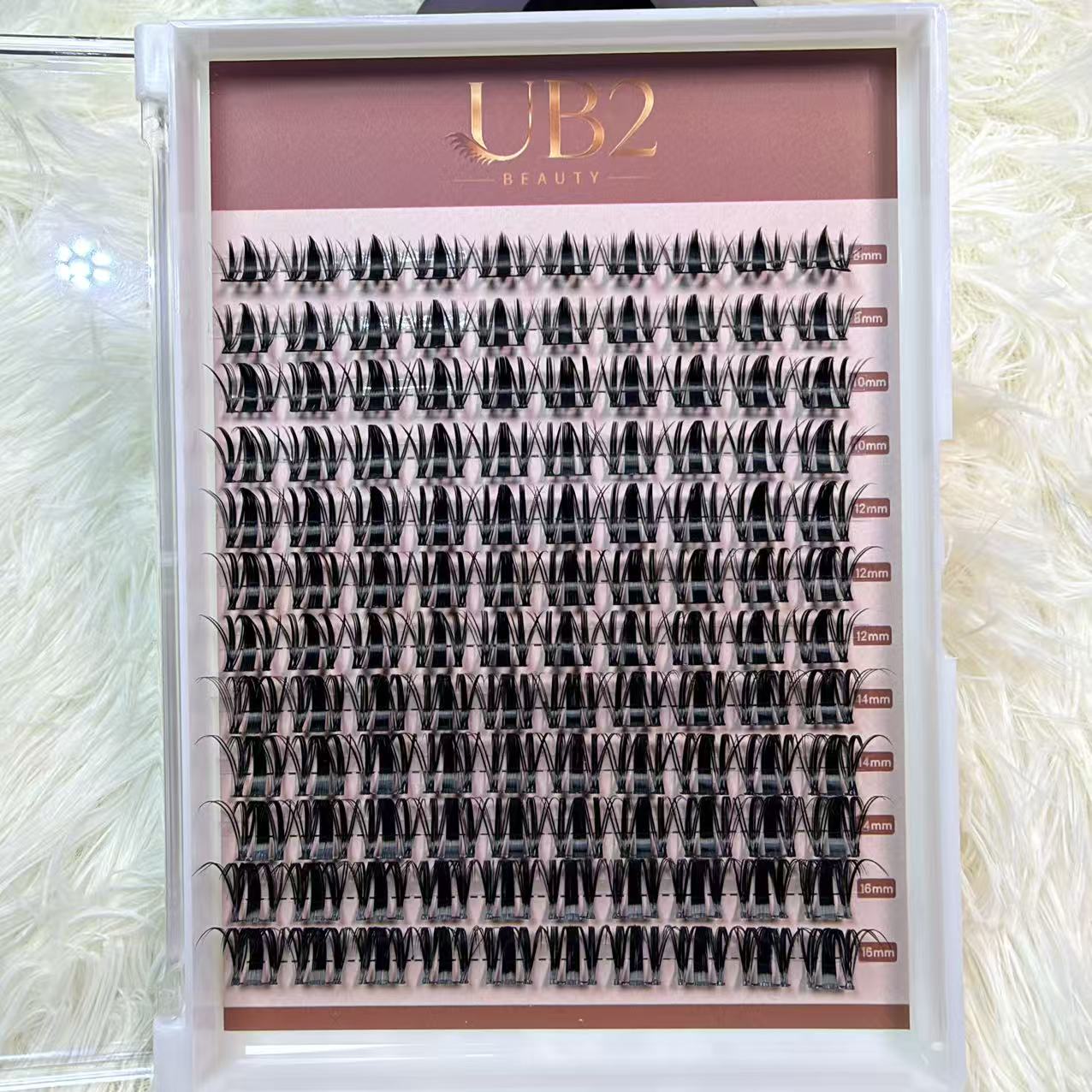 DIY cluster lash extensions product image – 12-row tray