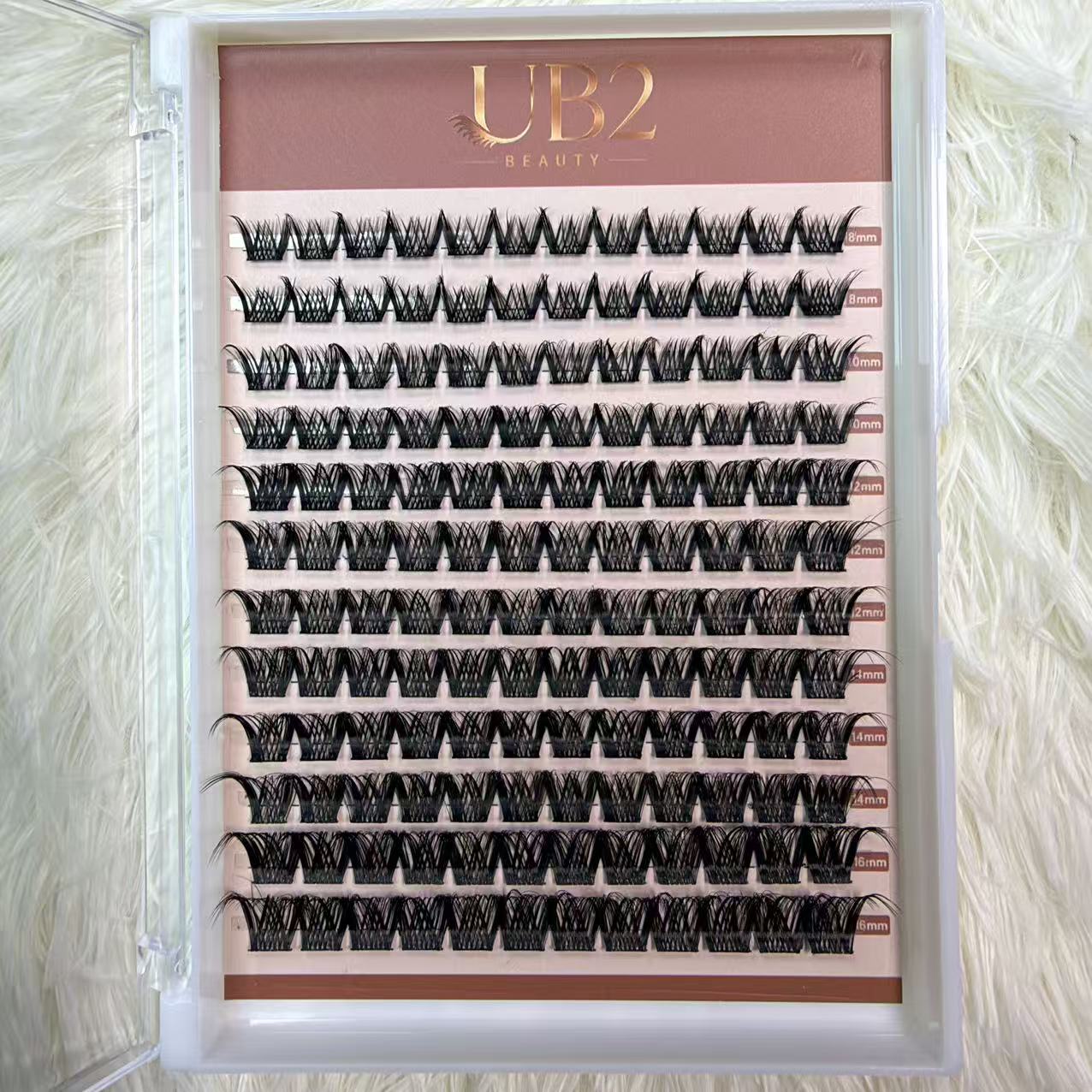 DIY cluster lash extensions product image – 12-row tray
